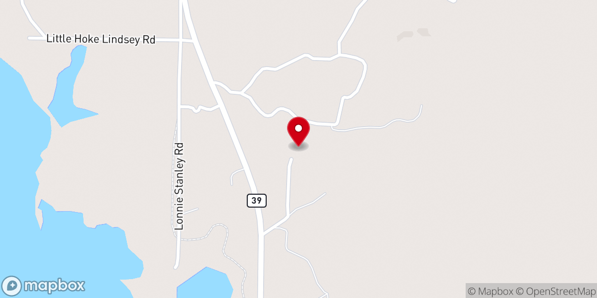 Map showing location of Mount Zion Church