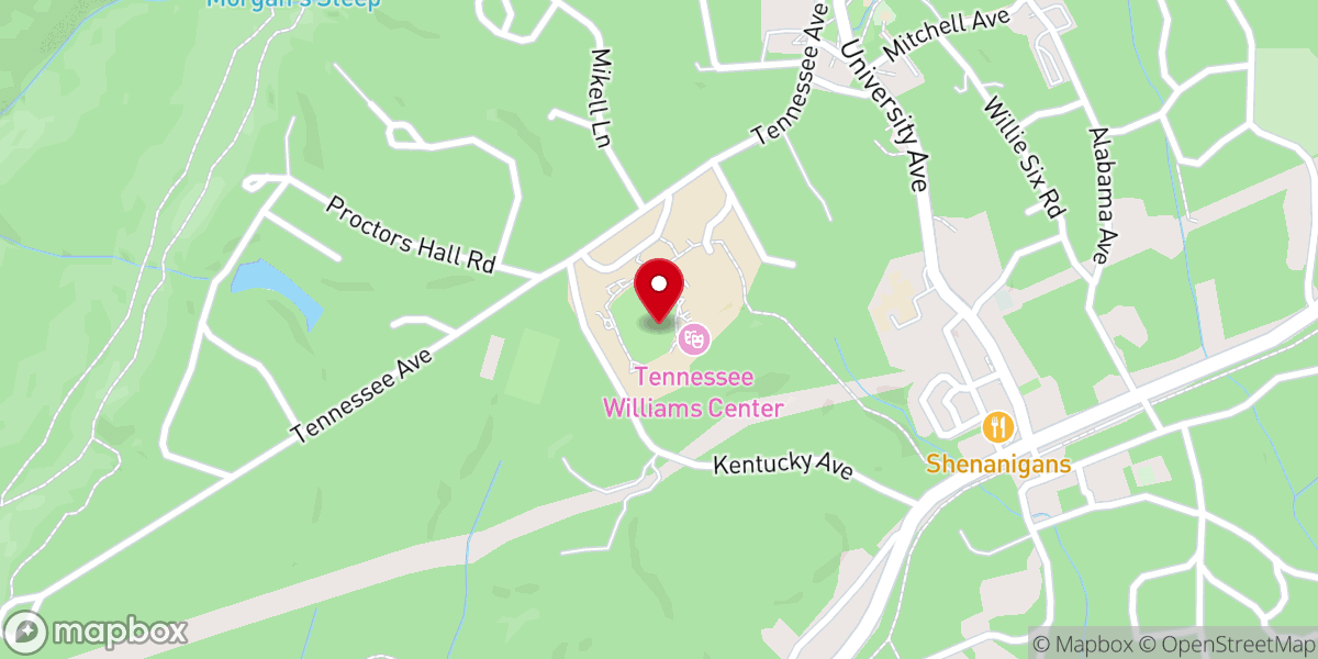 Map showing location of Sewanee: University of the South