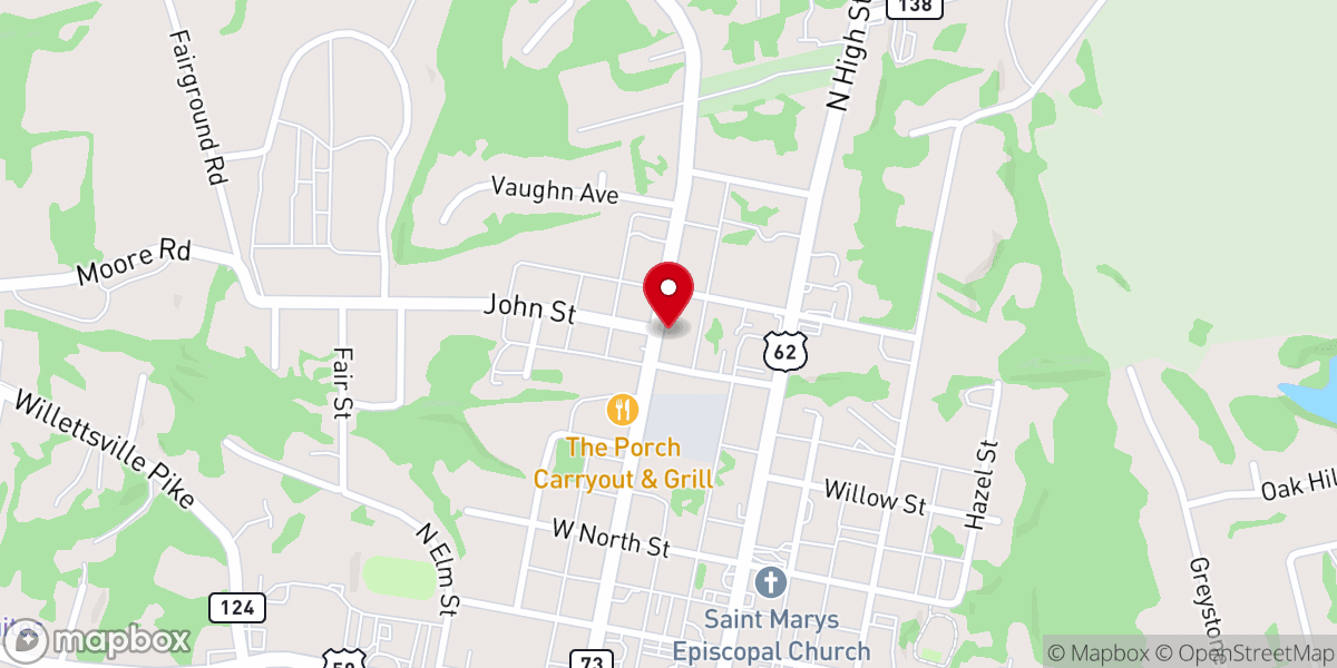 Map showing location of First Church of God