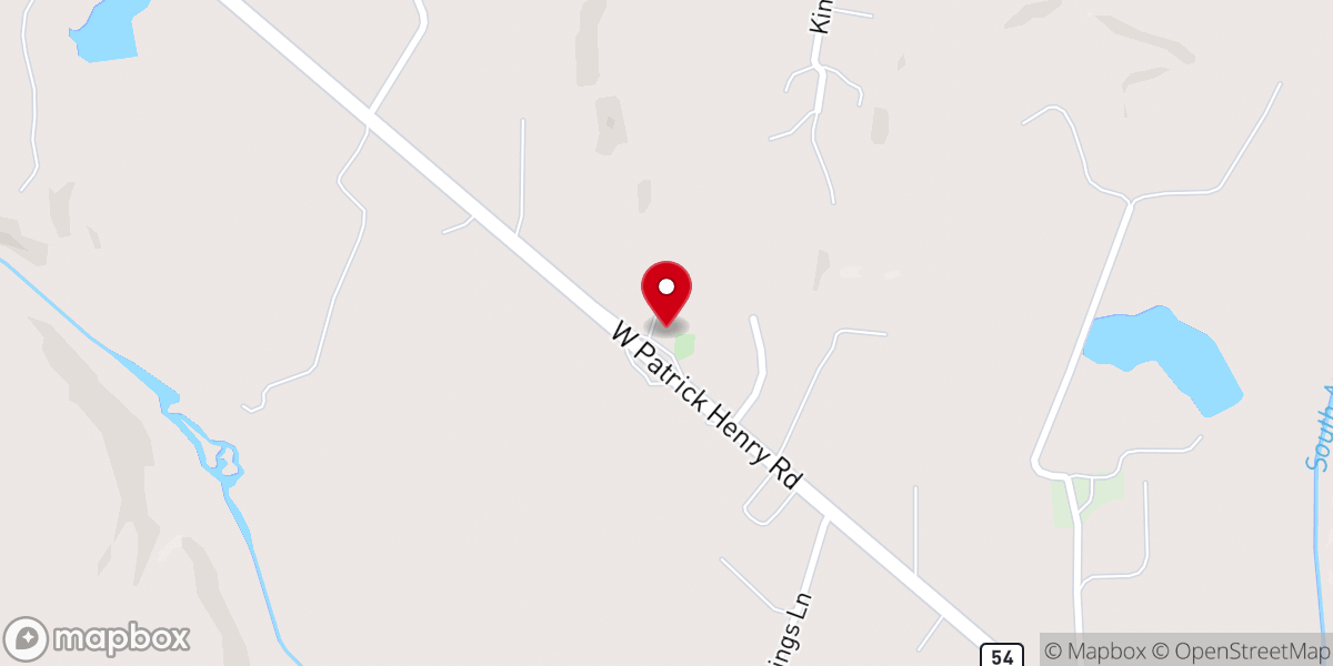 Map showing location of King's Chapel Presbyterian Church