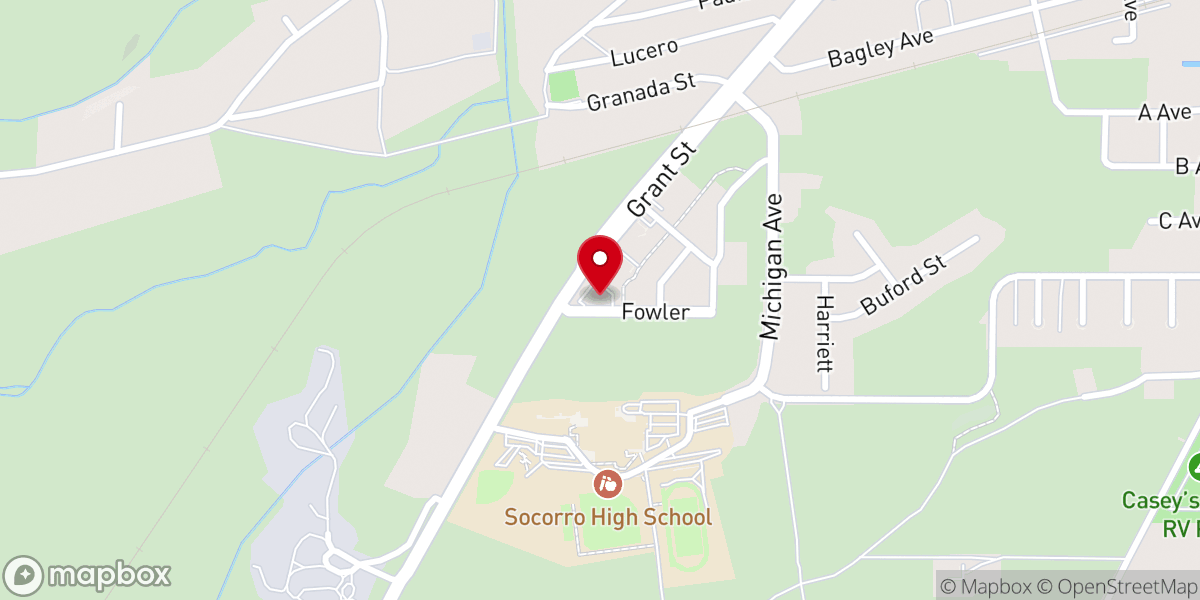 Map showing location of Trinity Christian Fellowship
