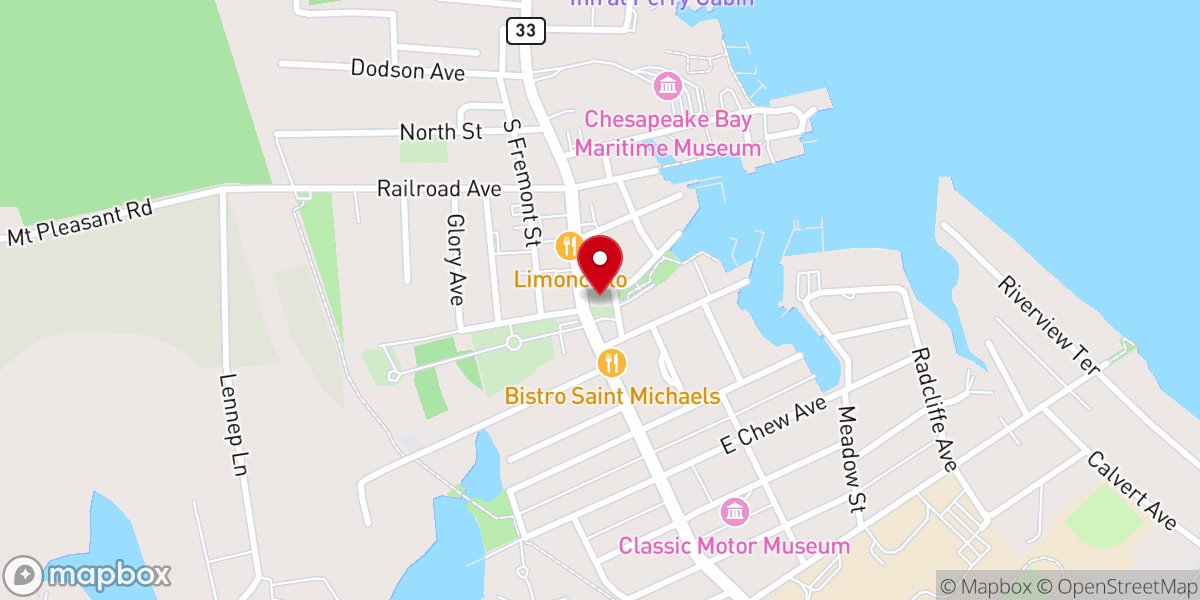 Map showing location of Christ Church, St. Michael's Parish
