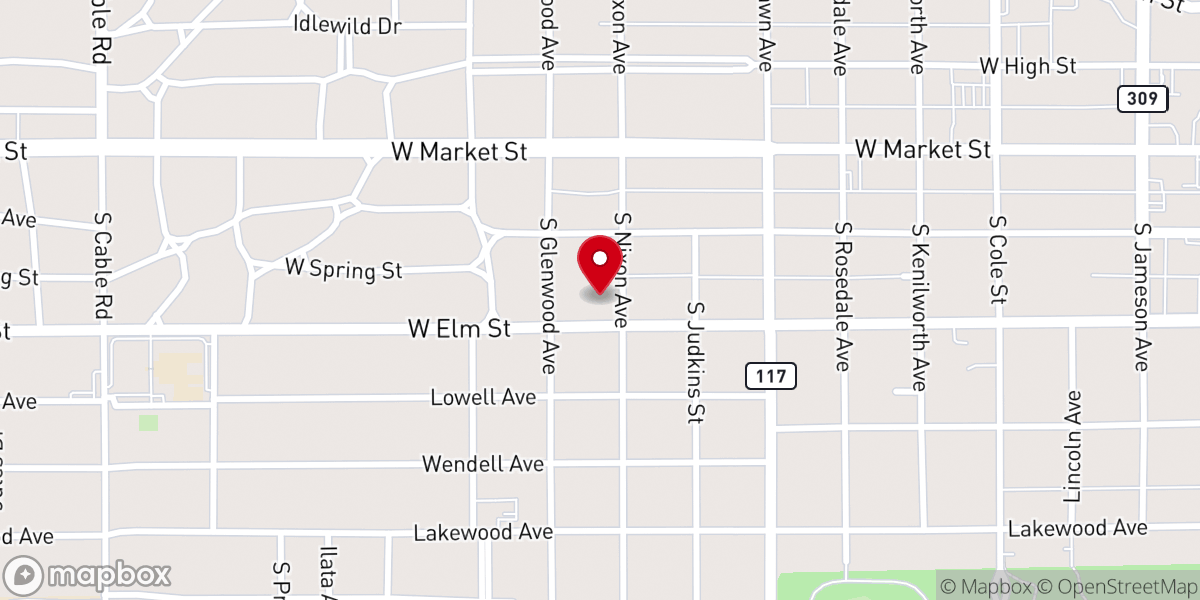 Map showing location of Redeeming Grace Family Worship Center