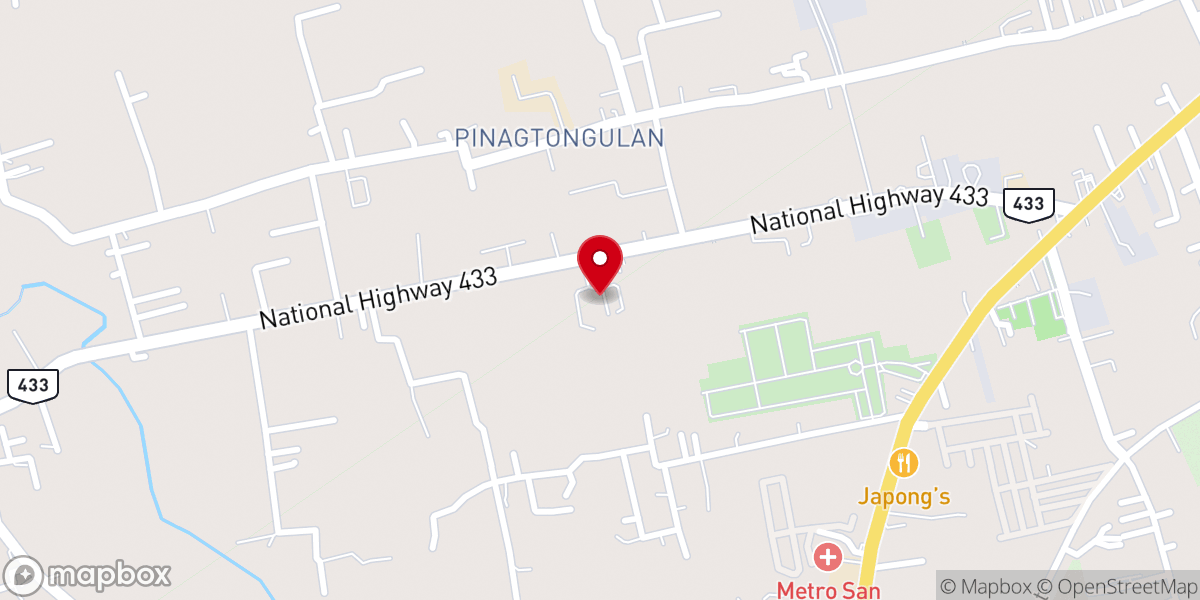 Map showing location of St. Benedict Monastery