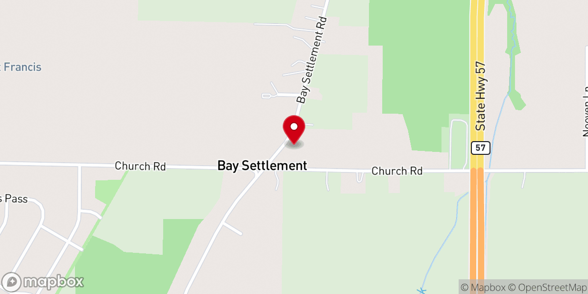 Map showing location of Holy Cross Catholic School
