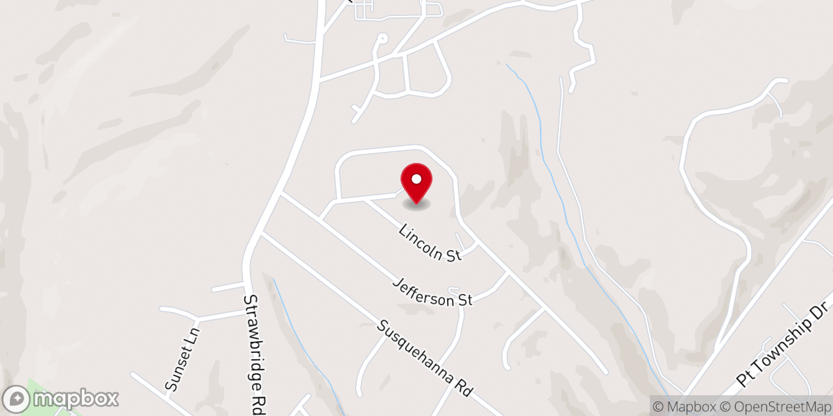 Map showing location of First Regular Baptist Church Northumberland Christian School