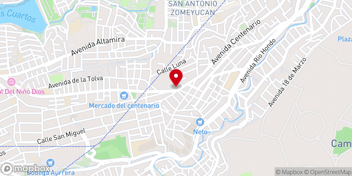 Map showing location of Iglesia Cristiana La Gran Cosecha Centenario Naucalpan estado de México