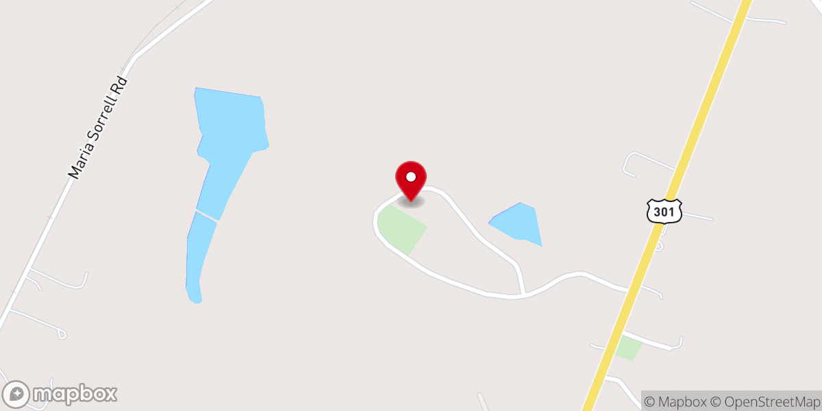 Map showing location of Hope Community Missionary Baptist Church