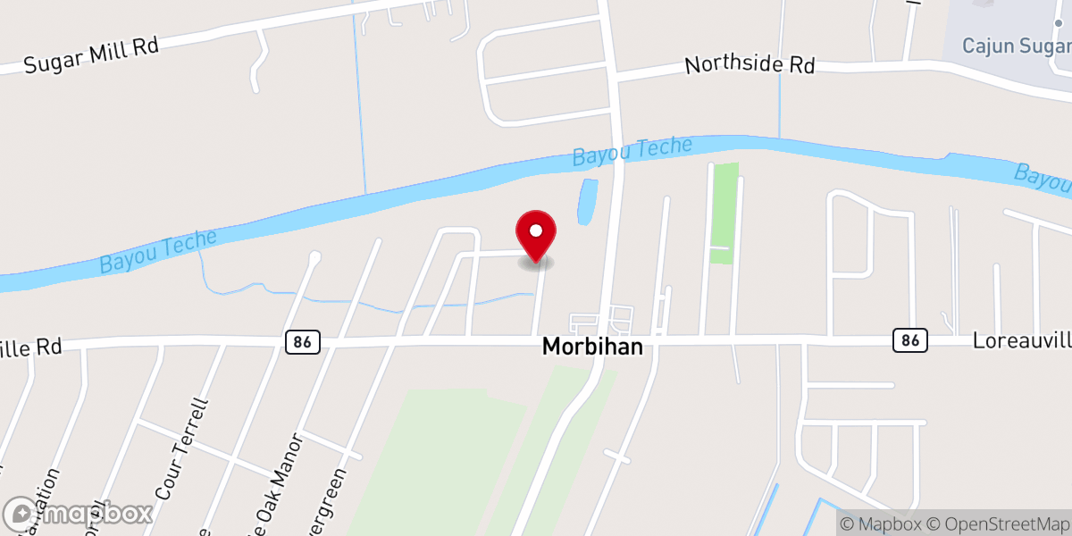 Map showing location of Nazareth Baptist Church