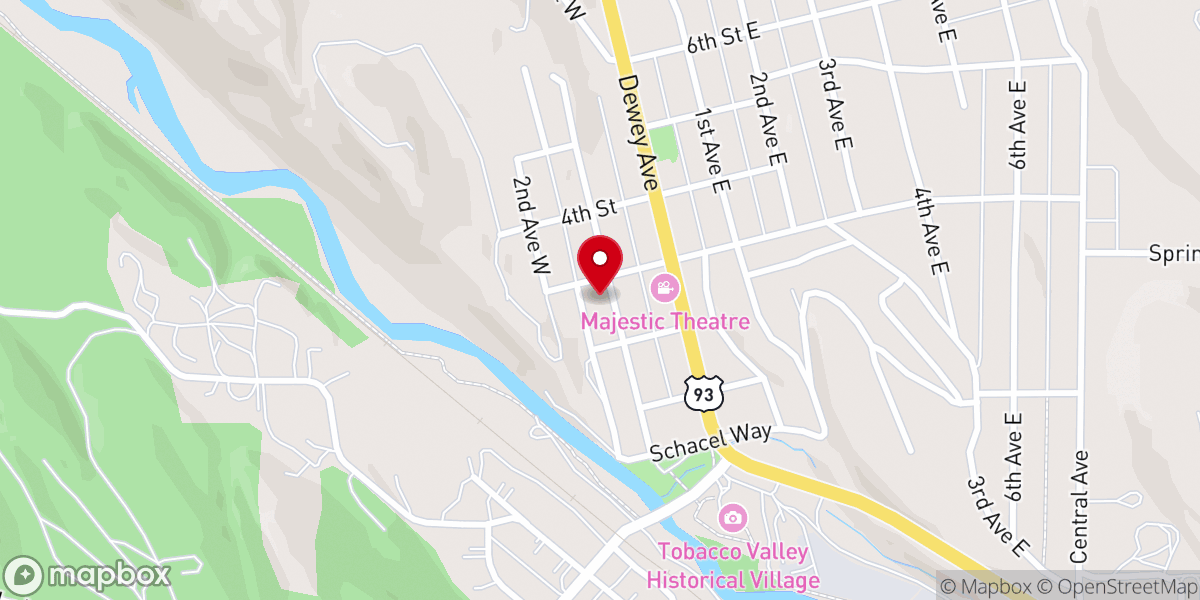 Map showing location of Saint Michael and All Angels Episcopal Church
