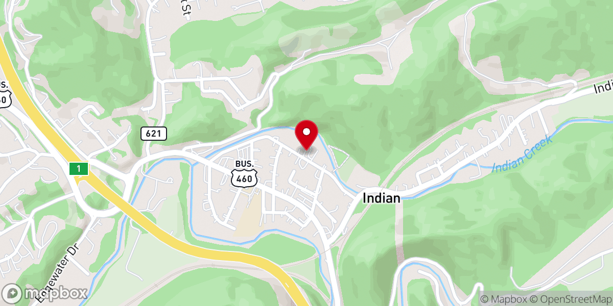 Map showing location of Cornerstone Tabernacle