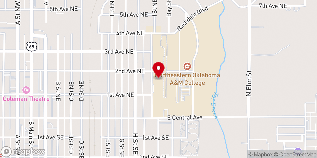 Map showing location of Neo Athletic Ministry Inc