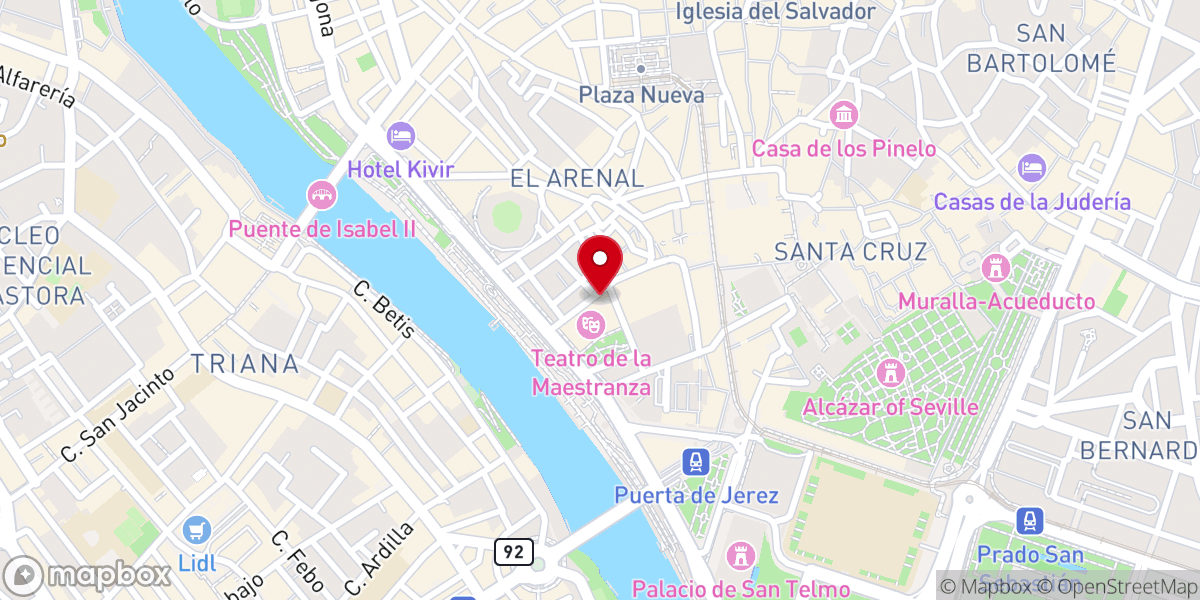 Map showing location of Capilla del Rosario del Dos de Mayo
