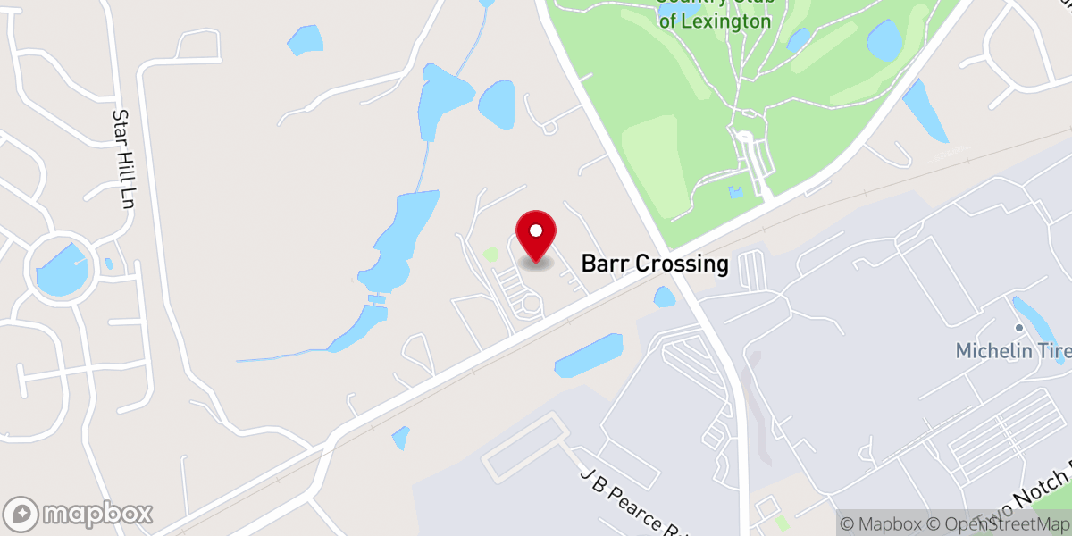 Map showing location of Calvary Chapel of Lexington