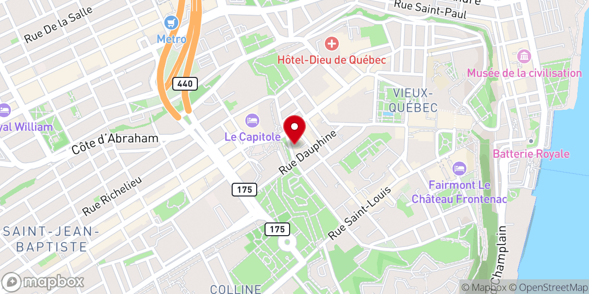 Map showing location of Maison Dauphine
