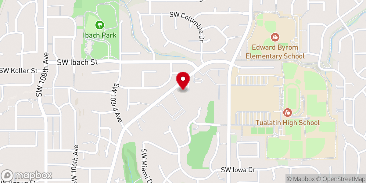 Map showing location of Mount View Baptist Temple
