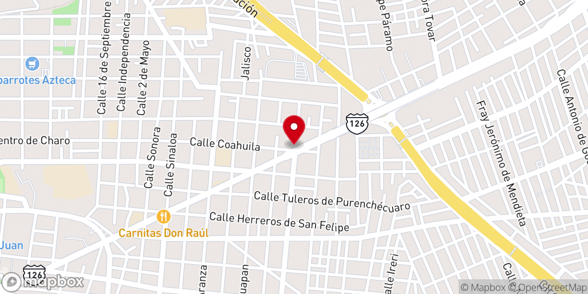 Map showing location of Rectoría de San Isidro Labrador