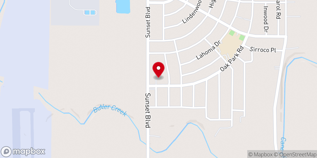 Map showing location of Bible Holiness Church