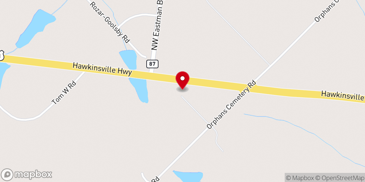 Map showing location of St. Mark Catholic church