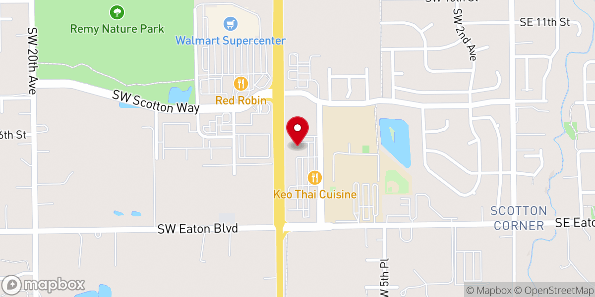 Map showing location of Battle Ground Cinema