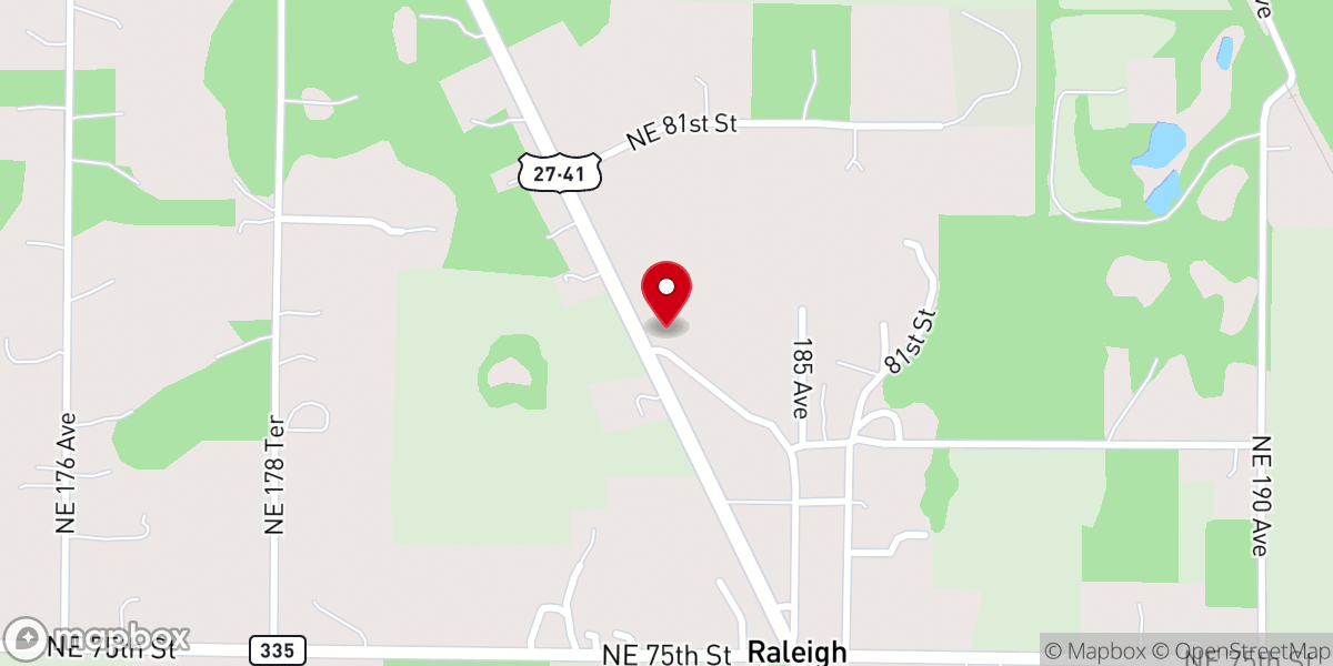 Map showing location of Raleigh Faith Chapel Church