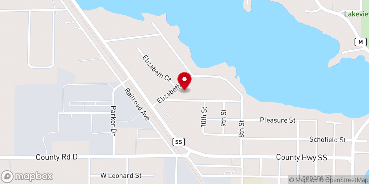 Map showing location of Christ Lutheran Church