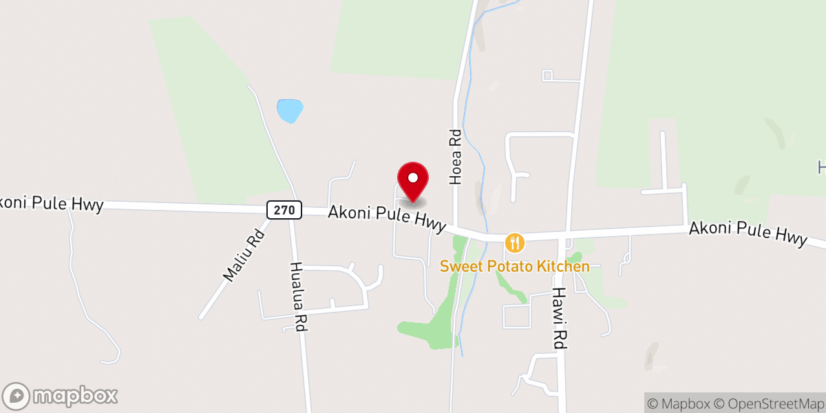 Map showing location of Kohala Seventh-day Adventist Church