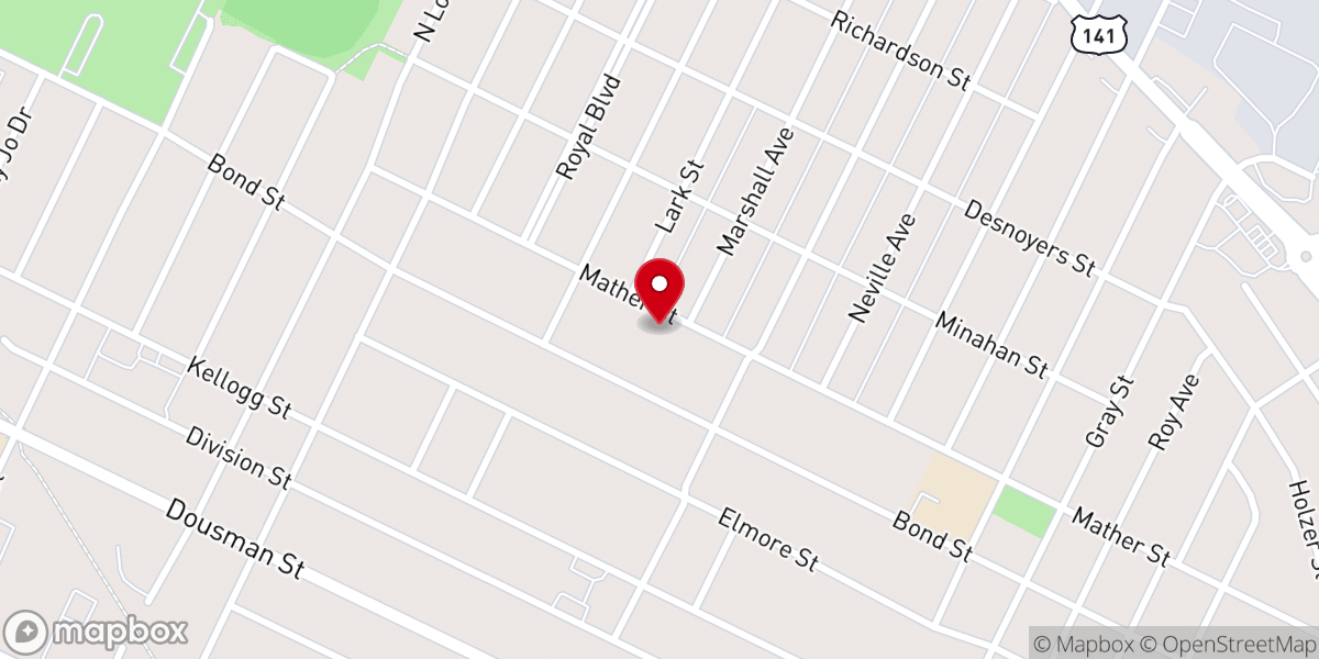 Map showing location of Green Bay Hmong Alliance Church