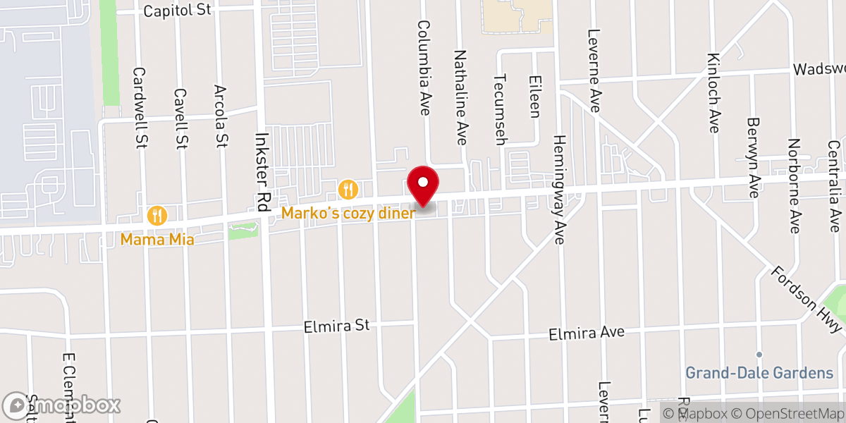 Map showing location of Great Trinity Pentecostal Church