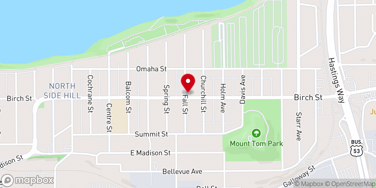 Map showing location of Our Redeemer Lutheran Church