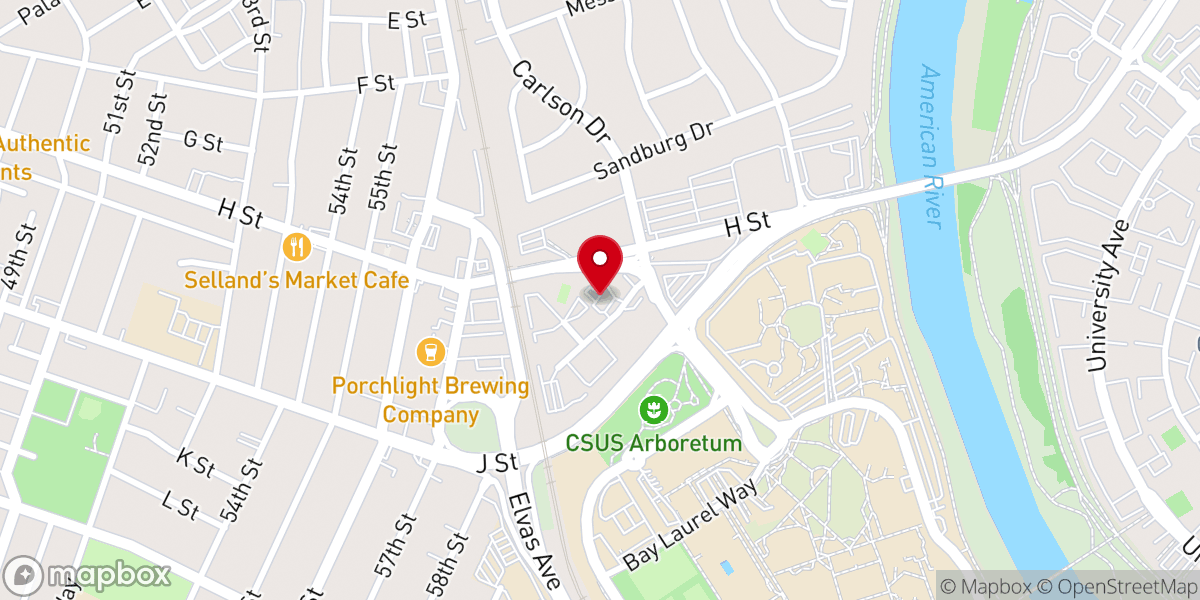 Map showing location of Knights of Columbus