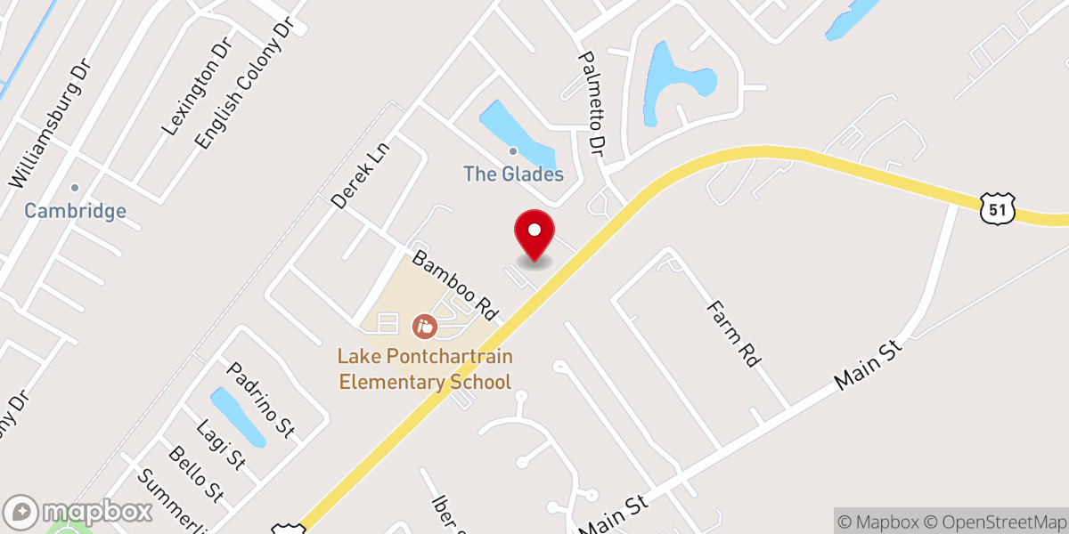 Map showing location of The Lutheran Church of the Galilean