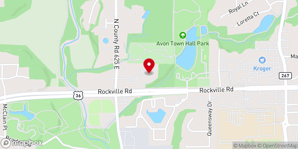 Map showing location of Avon Parkside Church-Nazarene