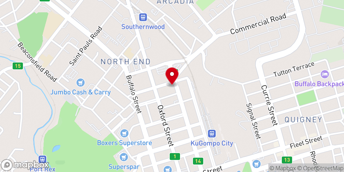Map showing location of RIVERS OF LIVING WATERS EAST LONDON BRANCH