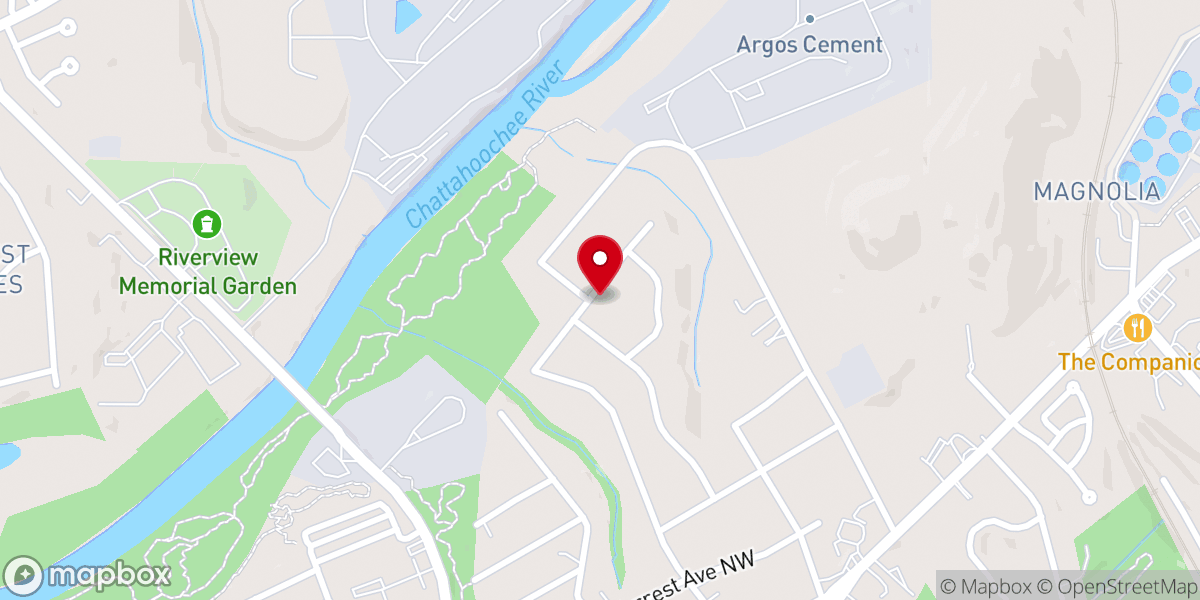 Map showing location of Church of the Advent