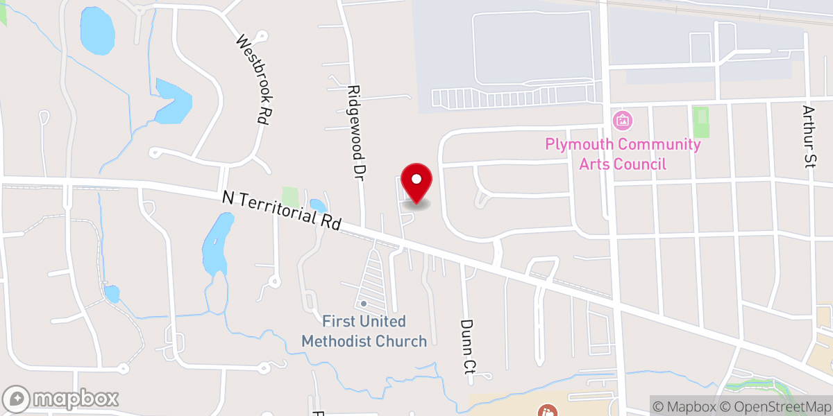 Map showing location of Praise Community Church