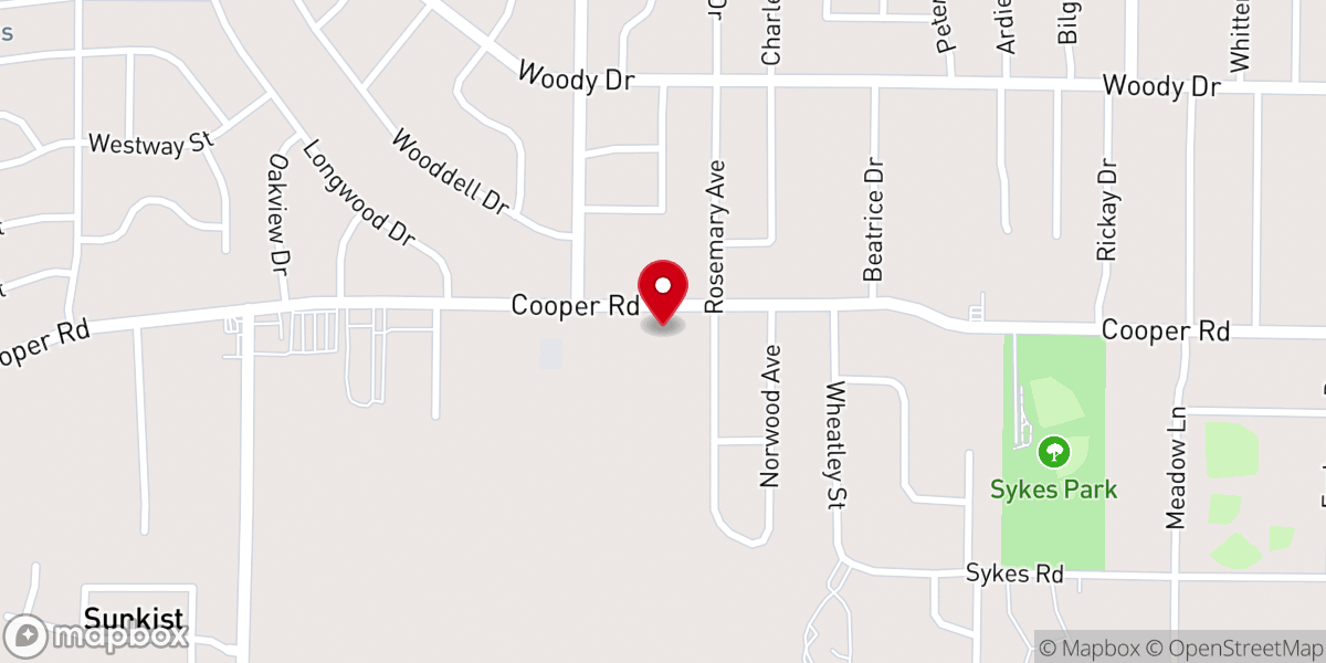 Map showing location of Way of Grace Baptist Church