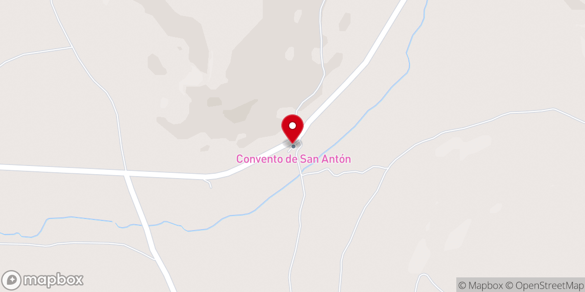 Map showing location of Convento de San Antón