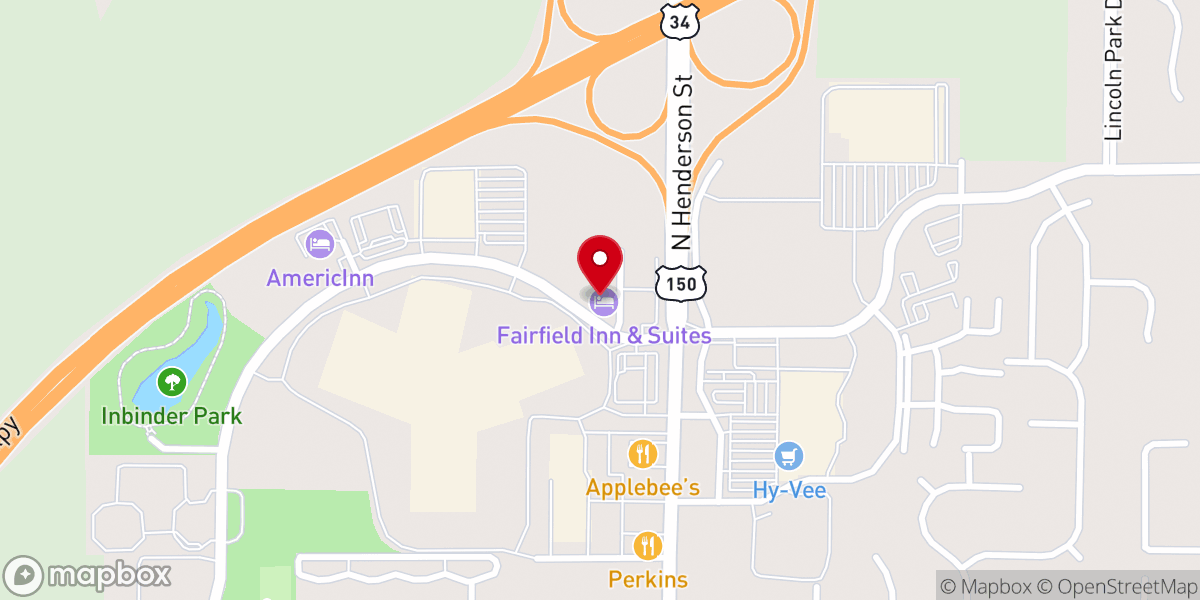 Map showing location of Fairfield by Marriott Inn & Suites Galesburg