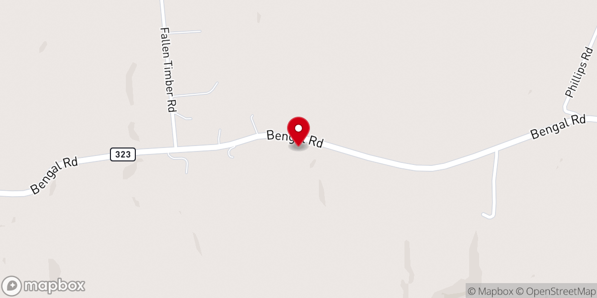 Map showing location of Earlys Chapel United Methodist Church