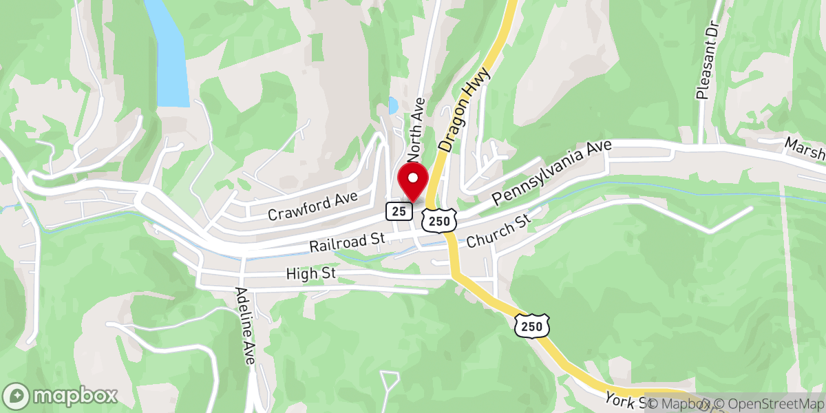 Map showing location of House of Prayer