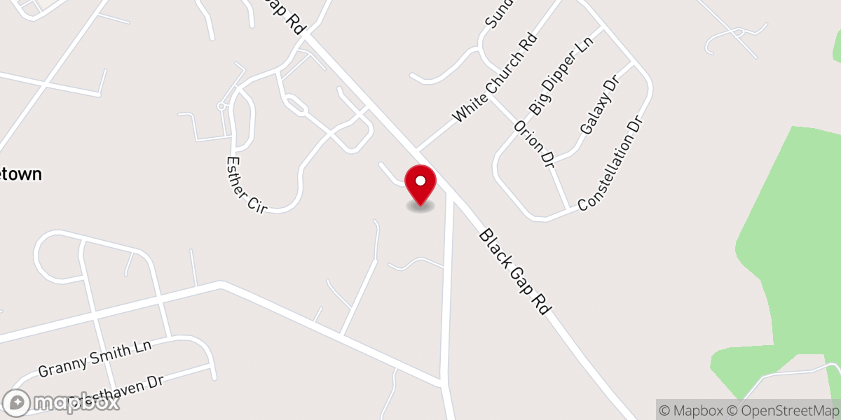 Map showing location of Mt Pleasant United Brethren Church