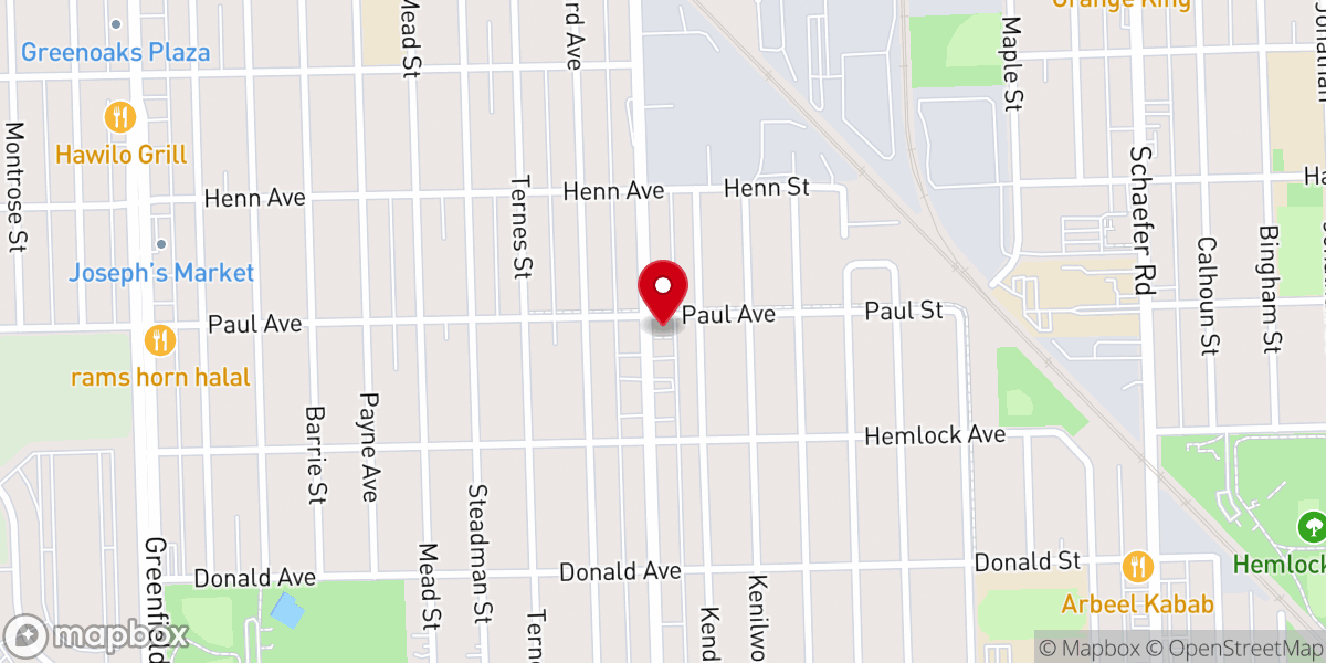 Map showing location of Holy Ascension Eastern Catholic Church