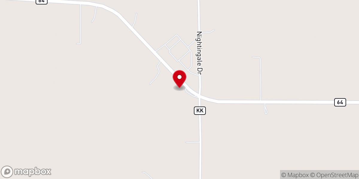 Map showing location of Fellowship Church
