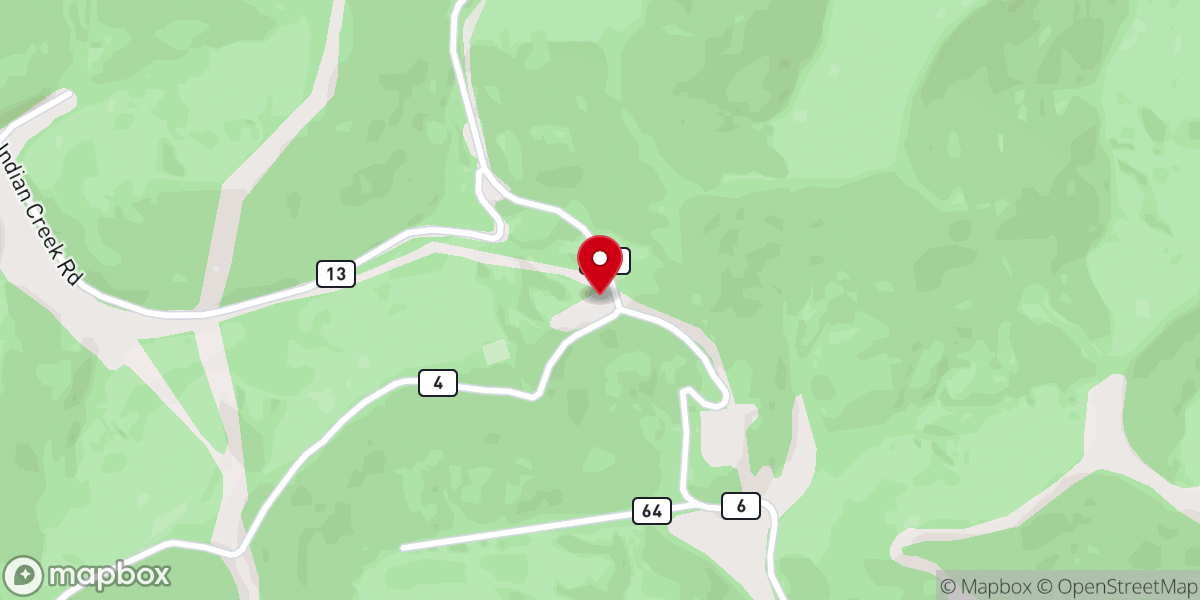 Map showing location of Mount Zion Church