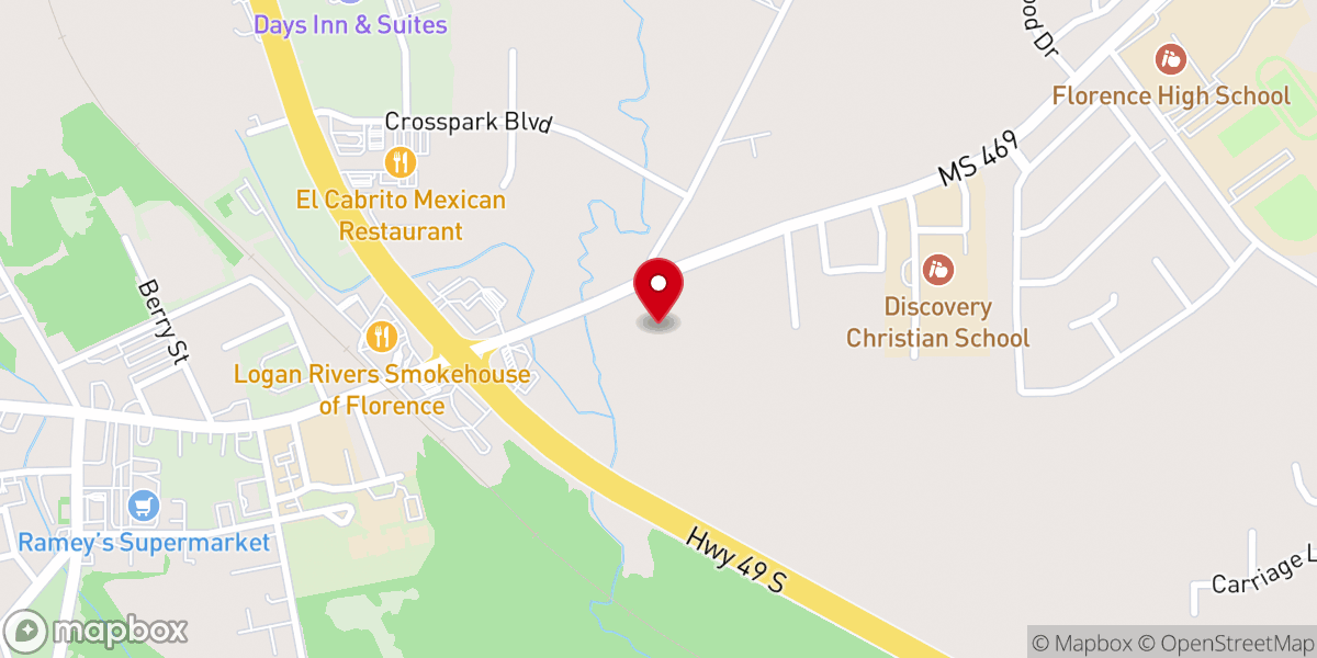 Map showing location of Victory Congregational Methodist
