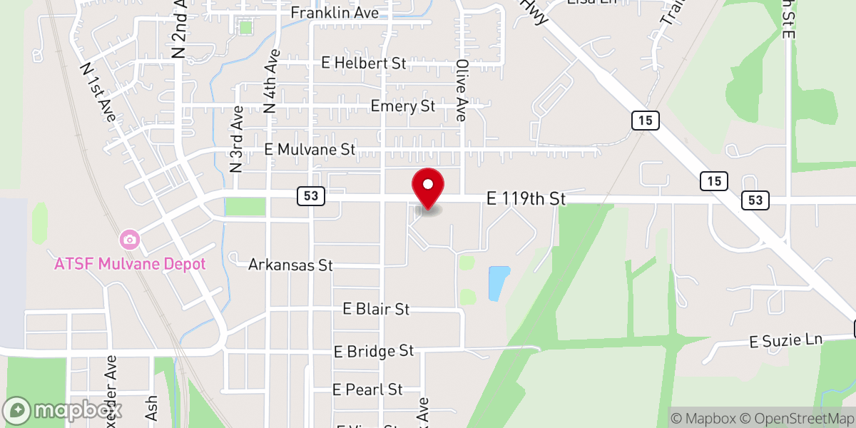 Map showing location of St Michael's Catholic Church