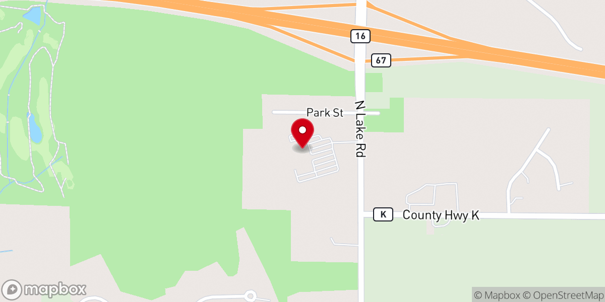 Map showing location of CrossPointe Community Church