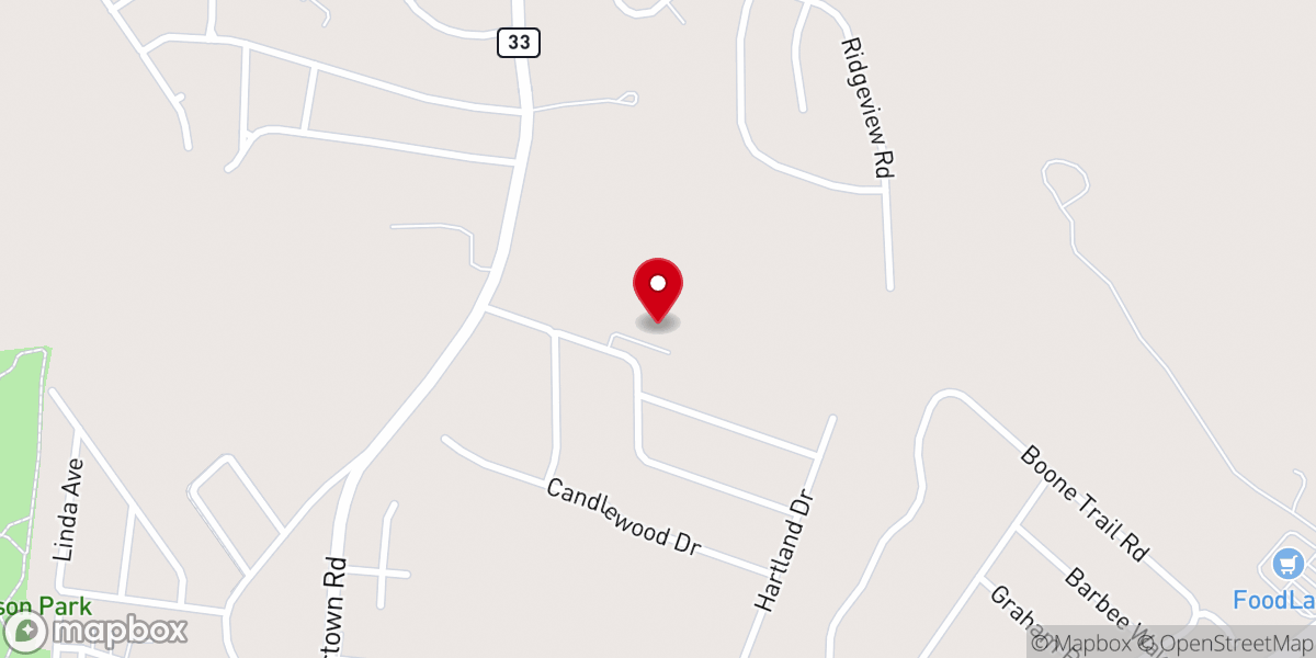 Map showing location of Grace PCA Church