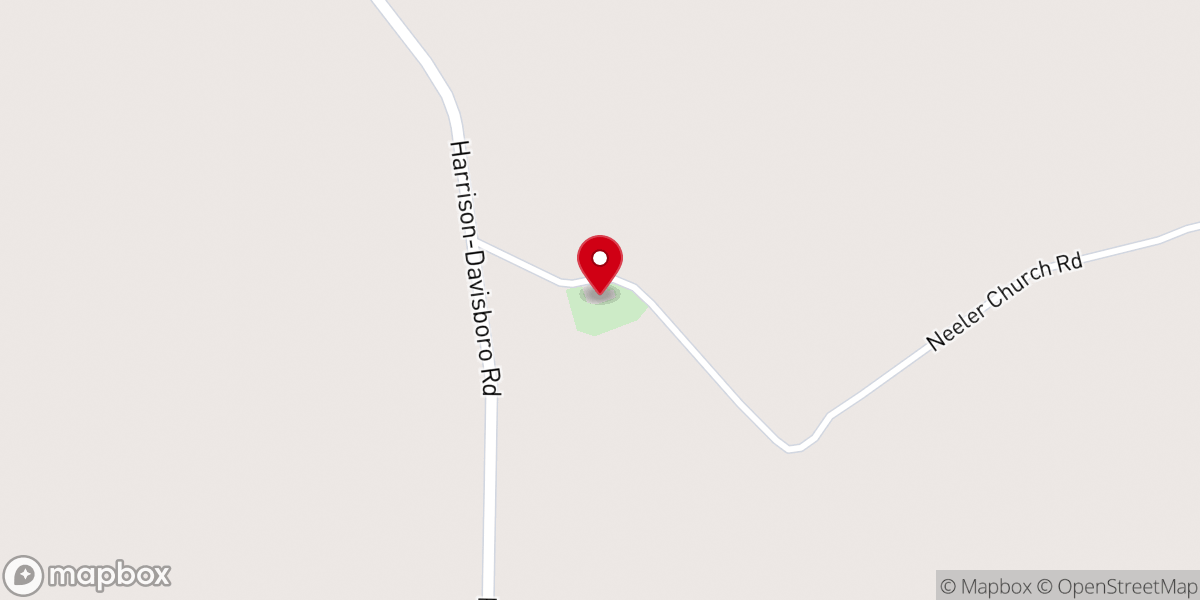 Map showing location of Neeler AME Church